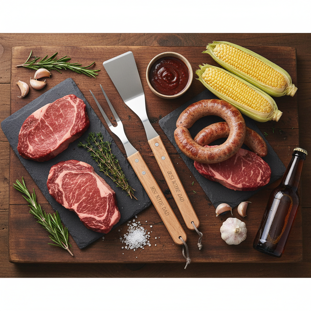 Bamboo 3 Piece Braai Set