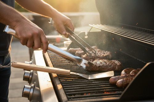 Bamboo 3 Piece Braai Set