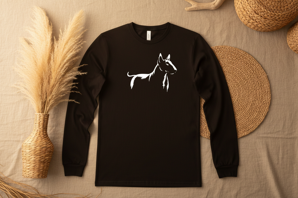 Silhouette Cotton Long sleeve T-Shirt