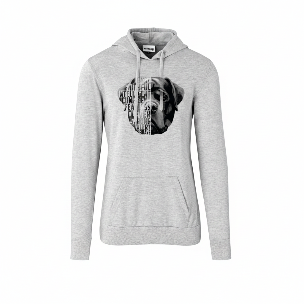 Hoodie clean studio shot on white background