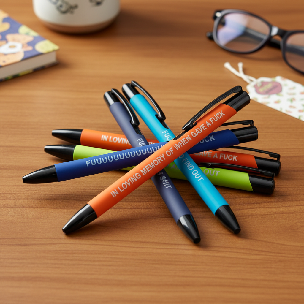 Pens wooden desk gift set presentation