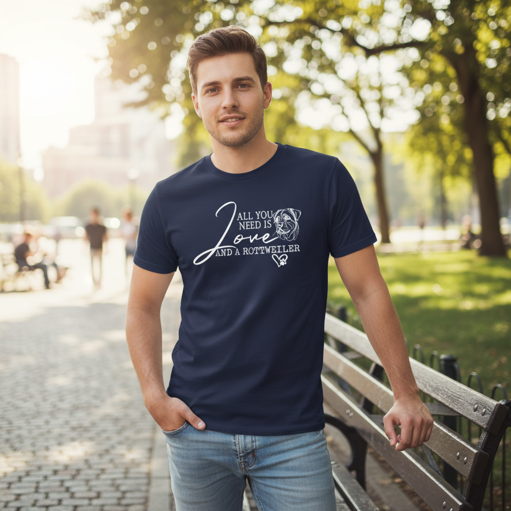 T-Shirt All You Need Is Love And A Rottweiler