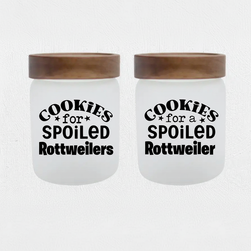 Treat Jar Spoiled Rottweiler