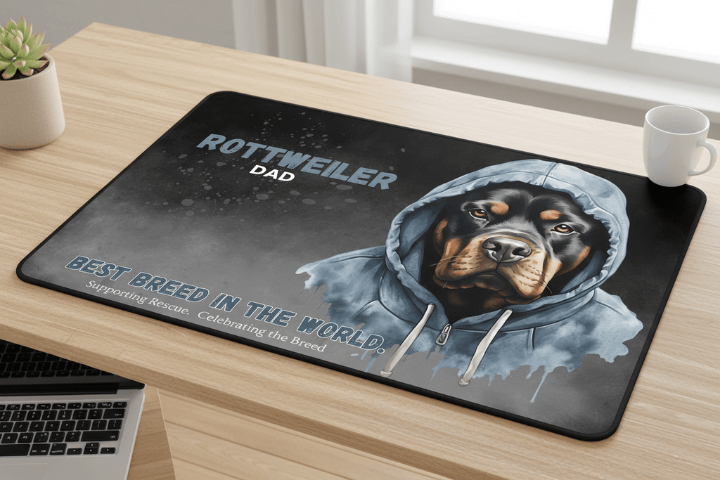 Rottweiler Dad Desk Mat